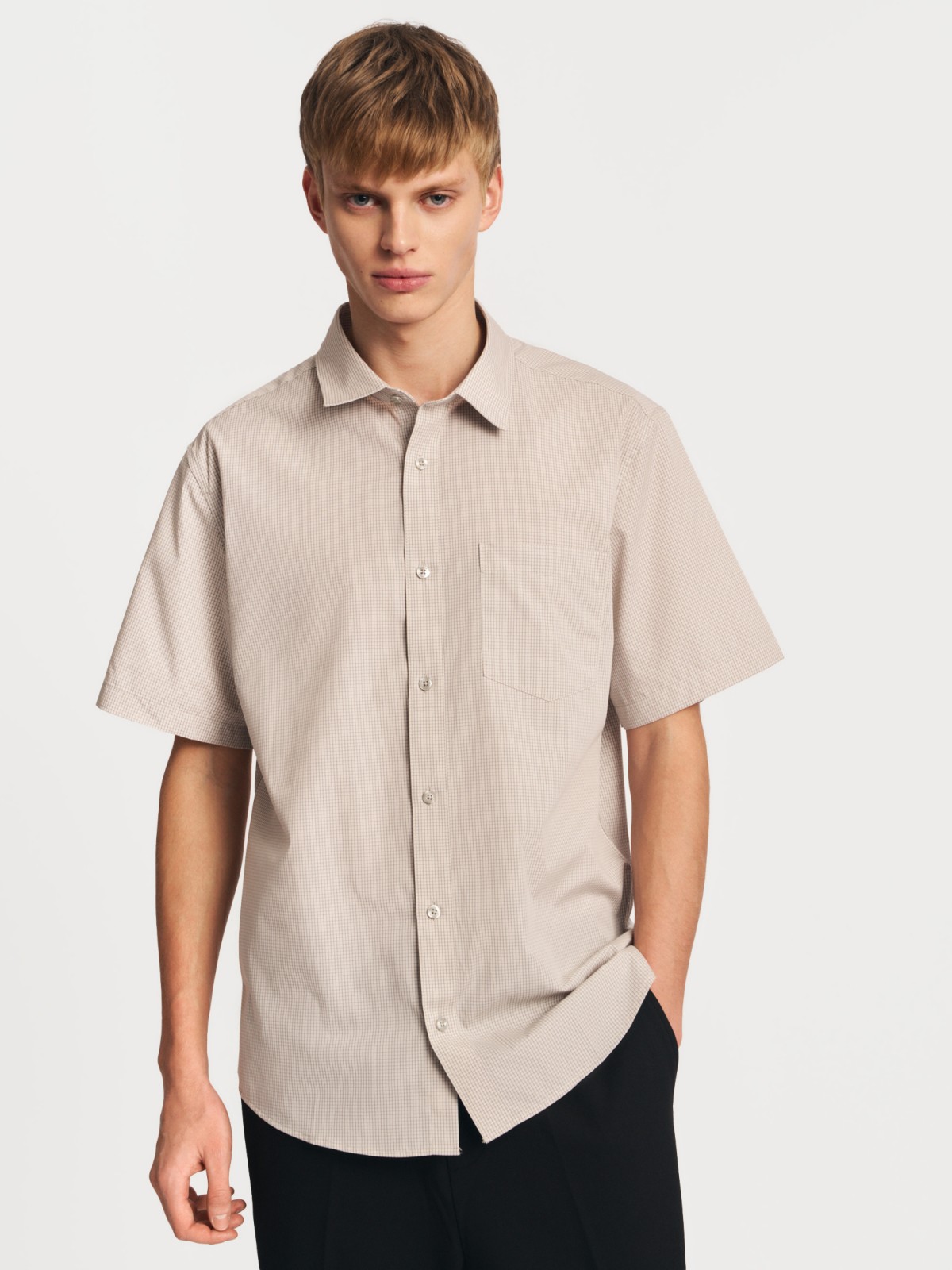 Рубашка с  короткими рукавами