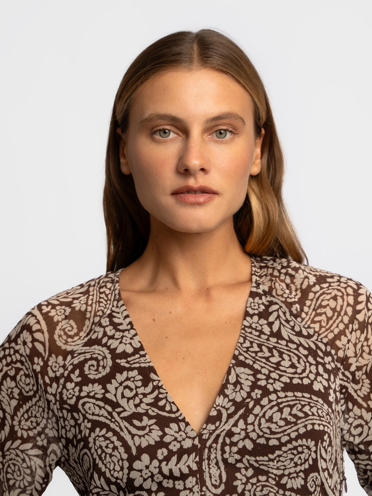 Платье макси из шифона