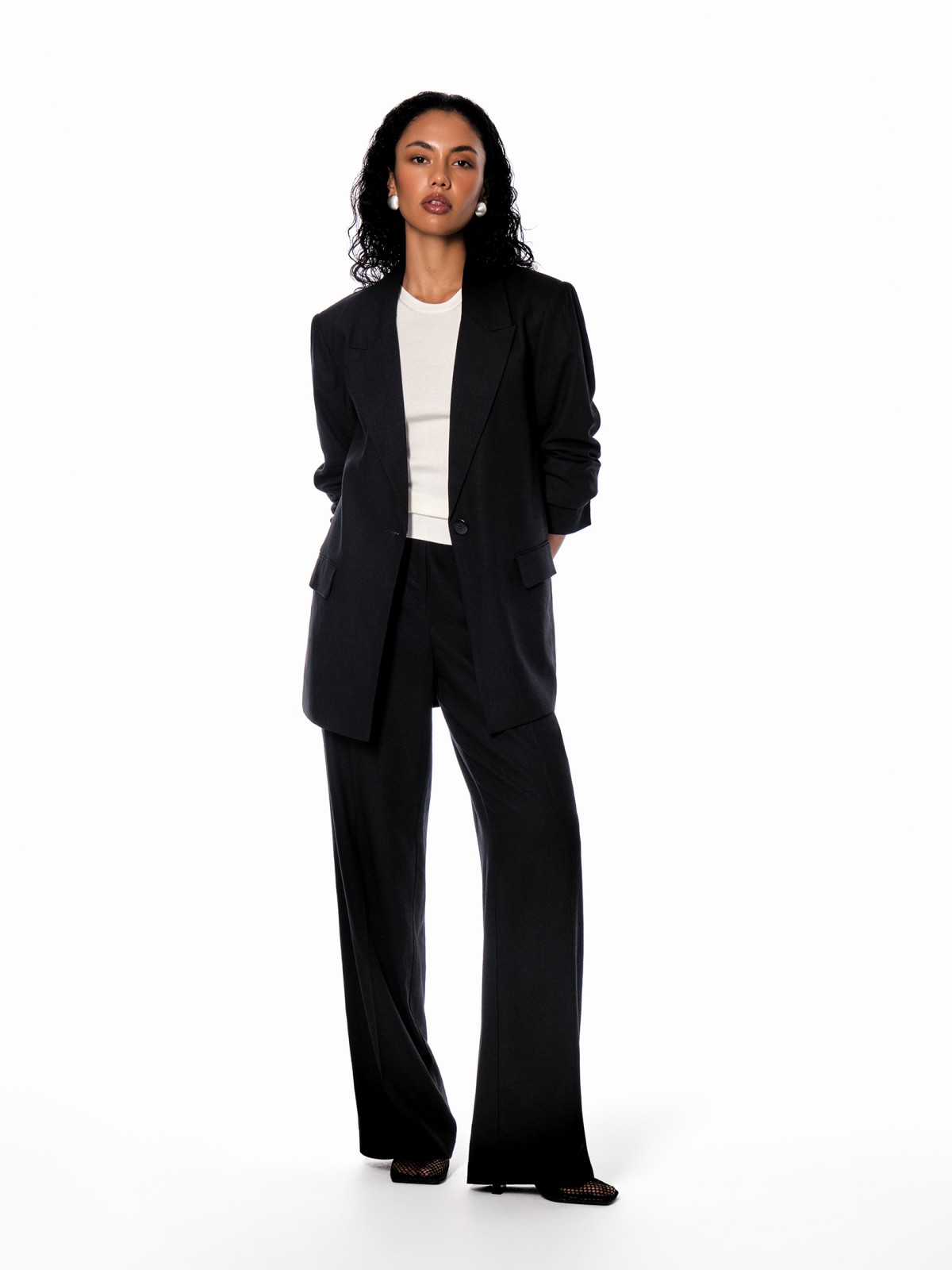 Классические льняные брюки со стрелками 1599₽