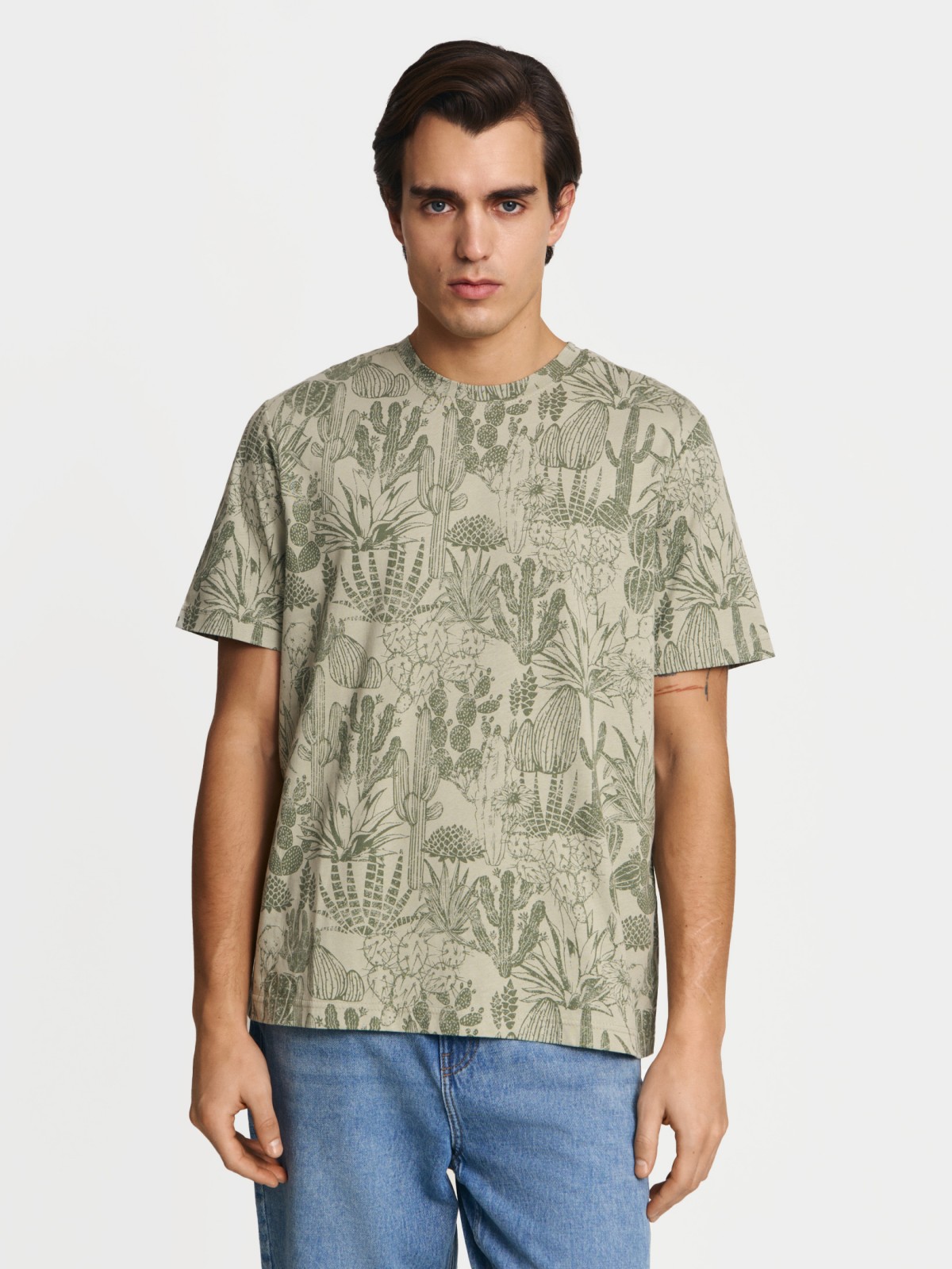 Футболка из хлопка с принтом