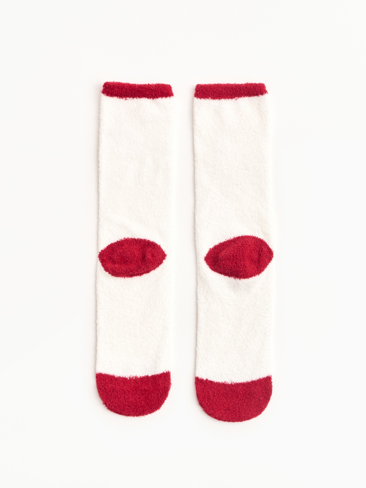 Тёплые махровые носки новогодние