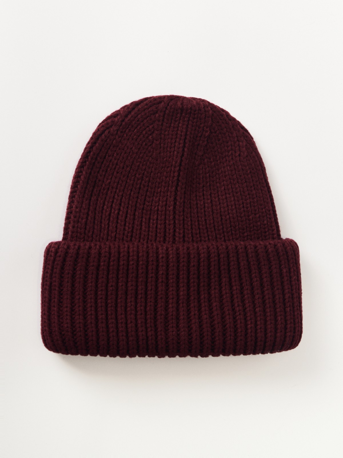 Вязаная шапка-бини