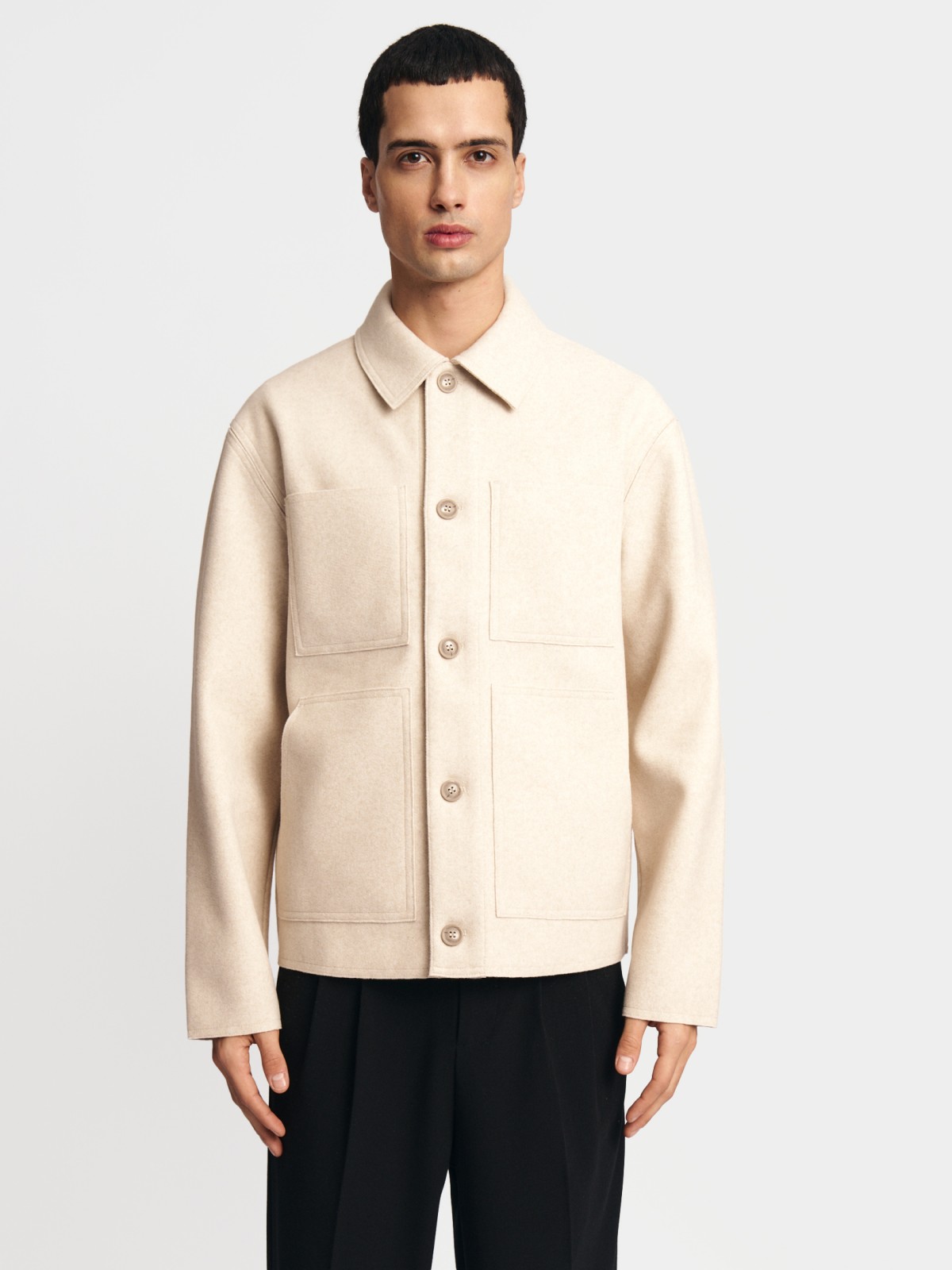 Куртка-рубашка оверсайз с карманами