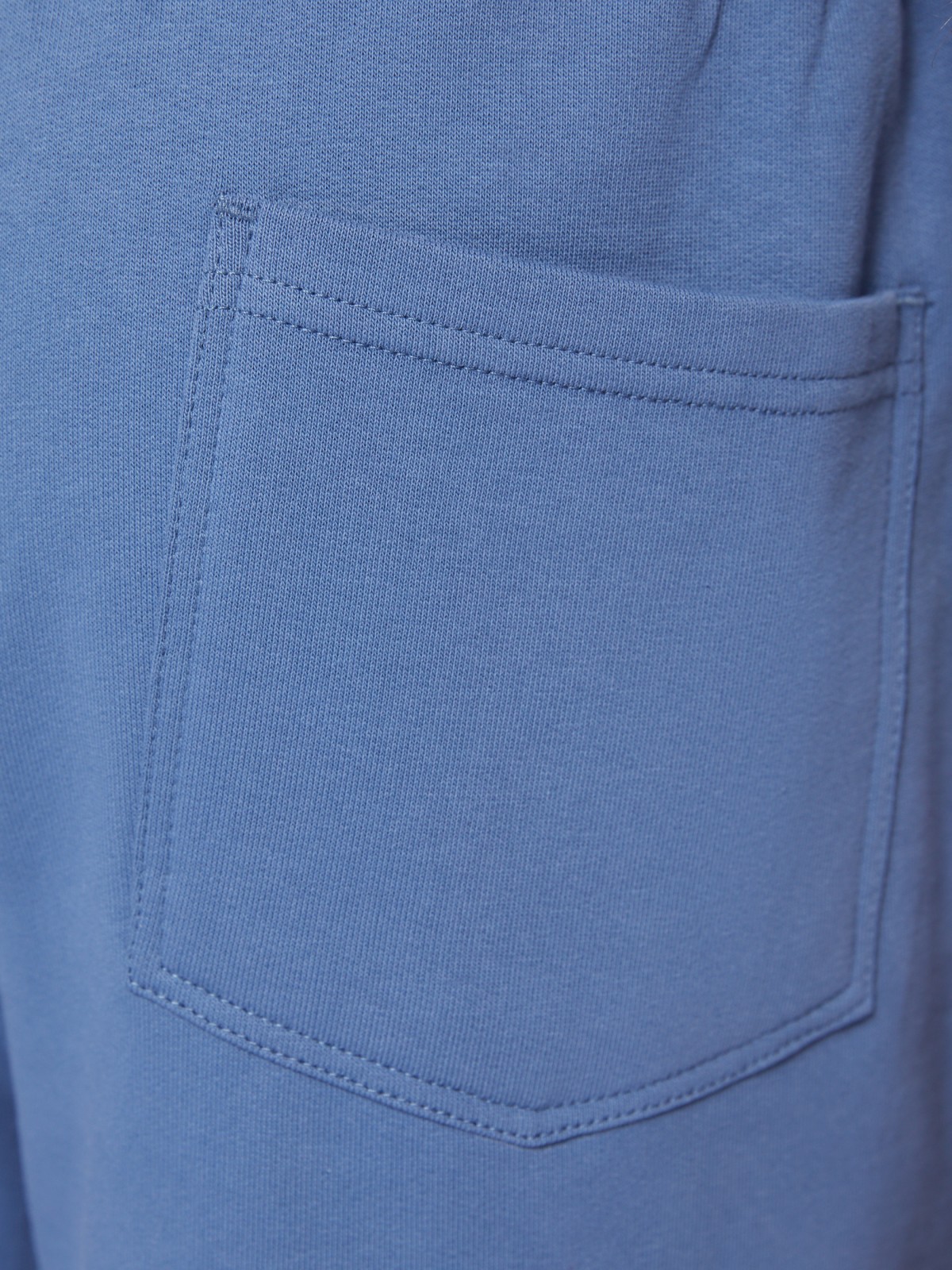Трикотажные шорты из хлопка на резинке zolla 014237J2Q052, цвет светло-голубой, размер XS - фото 5