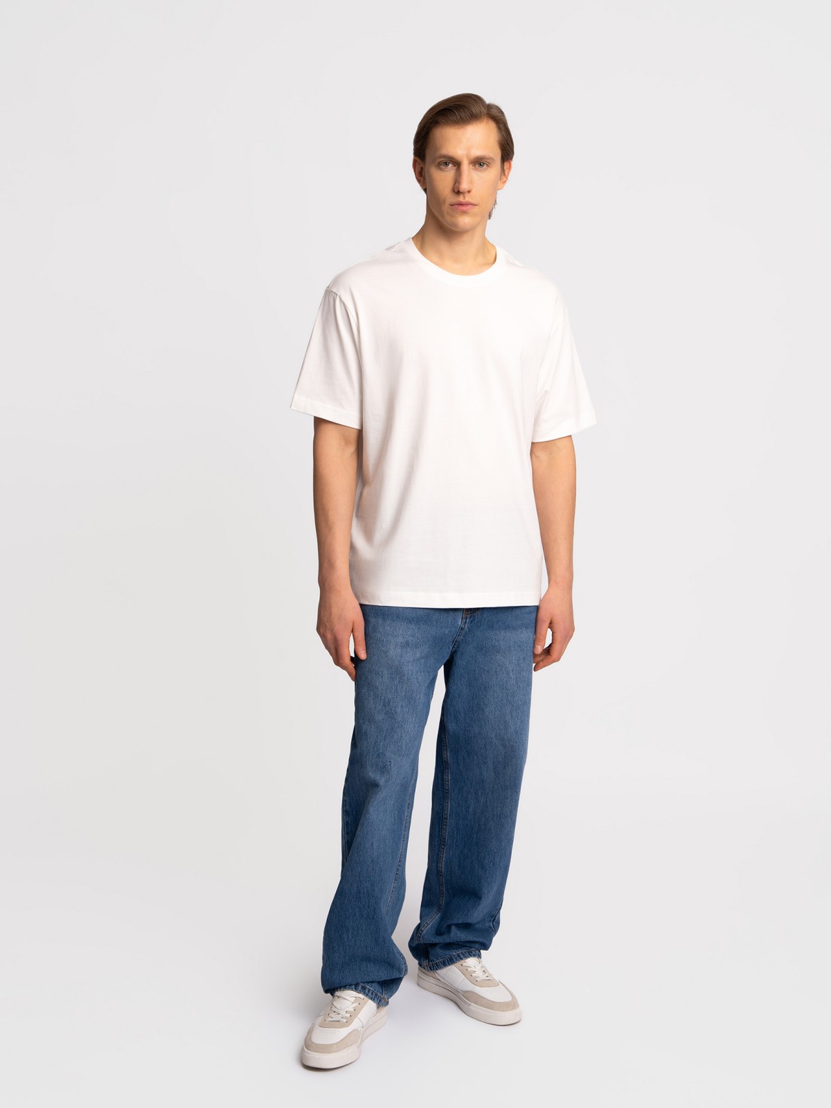 Футболка оверсайз из хлопка с коротким рукавом