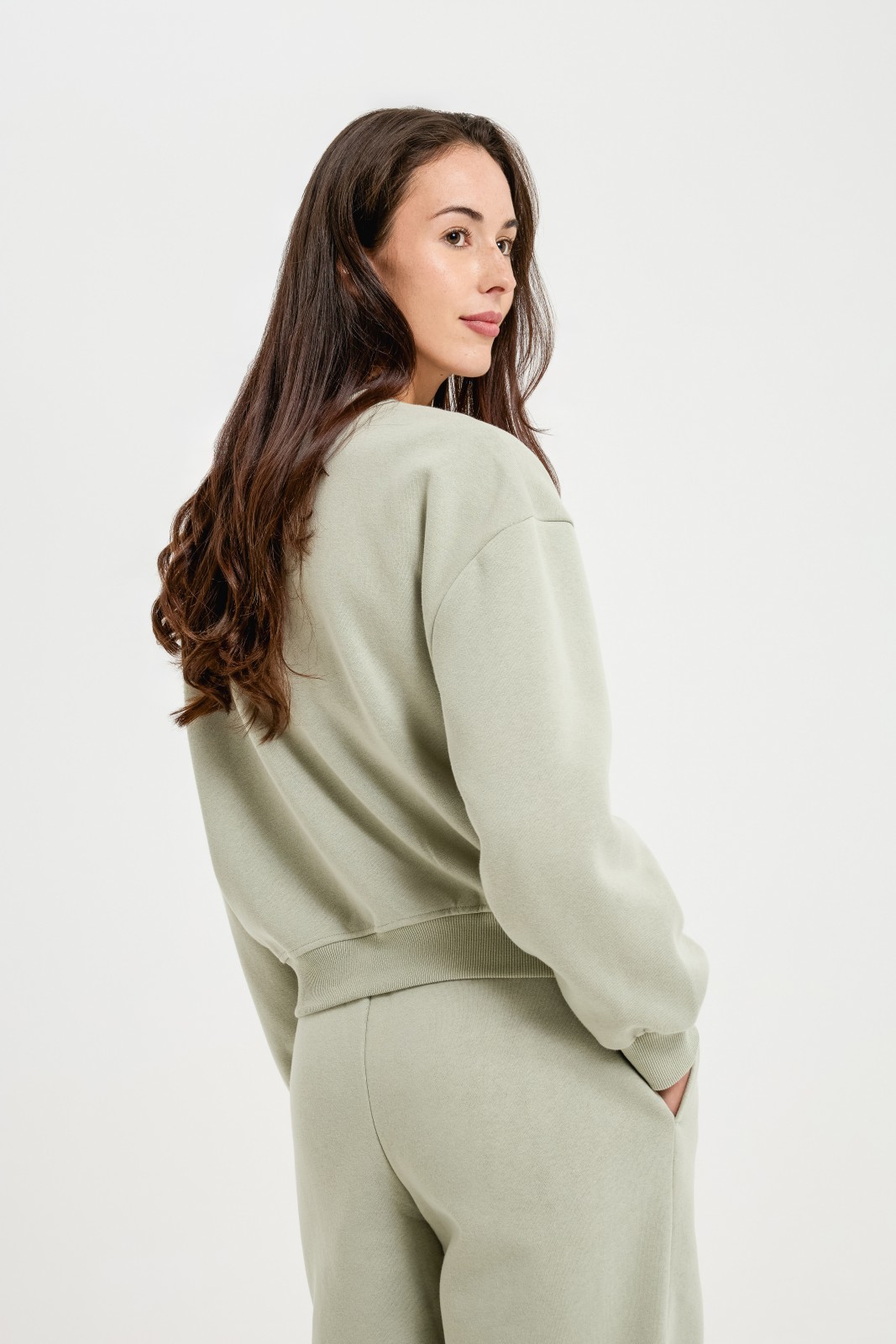 Базовый утеплённый свитшот с начёсом