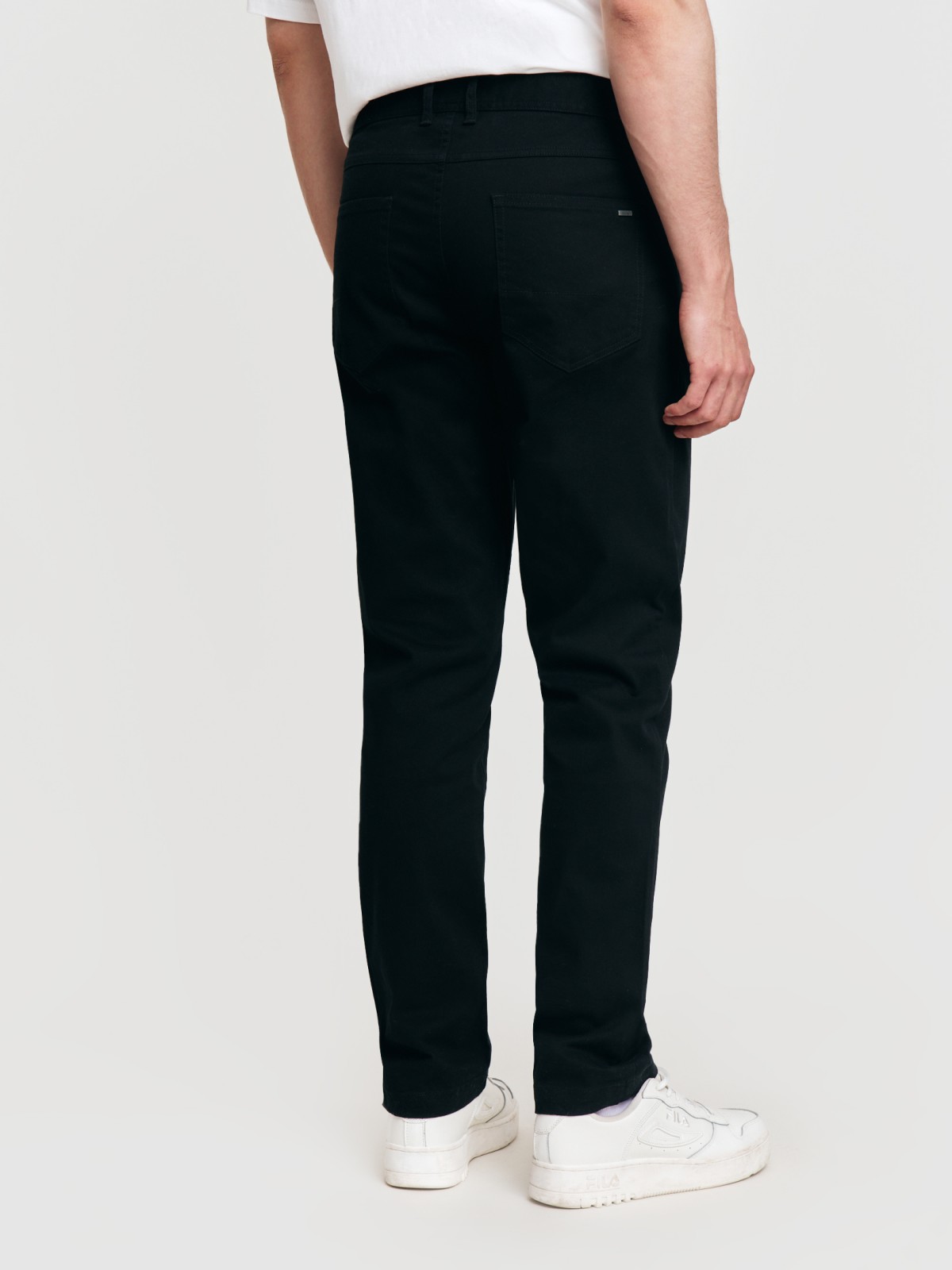 Брюки силуэта Slim из хлопка