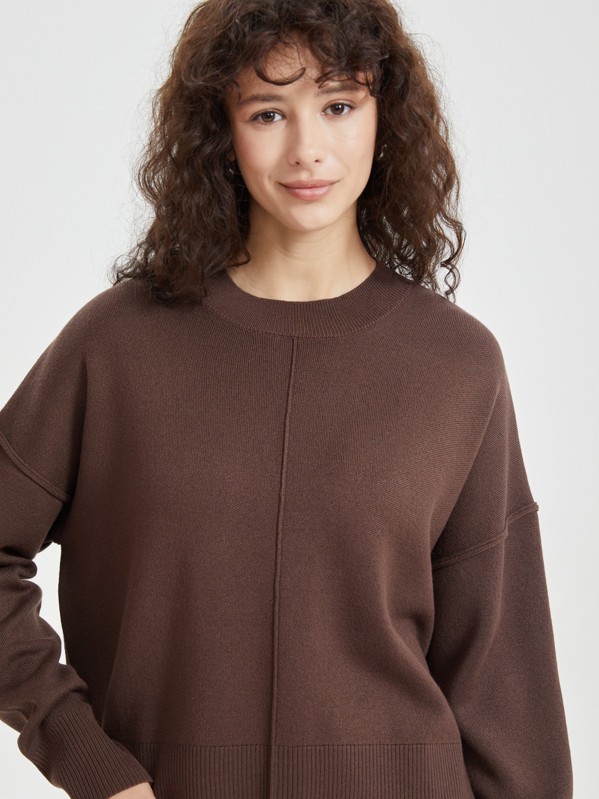 Трикотажный джемпер с длинным рукавом