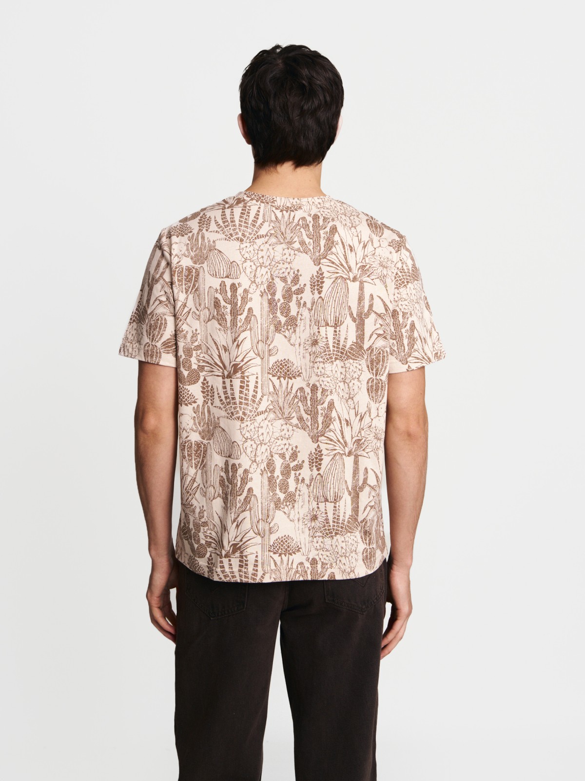 Футболка из хлопка с принтом