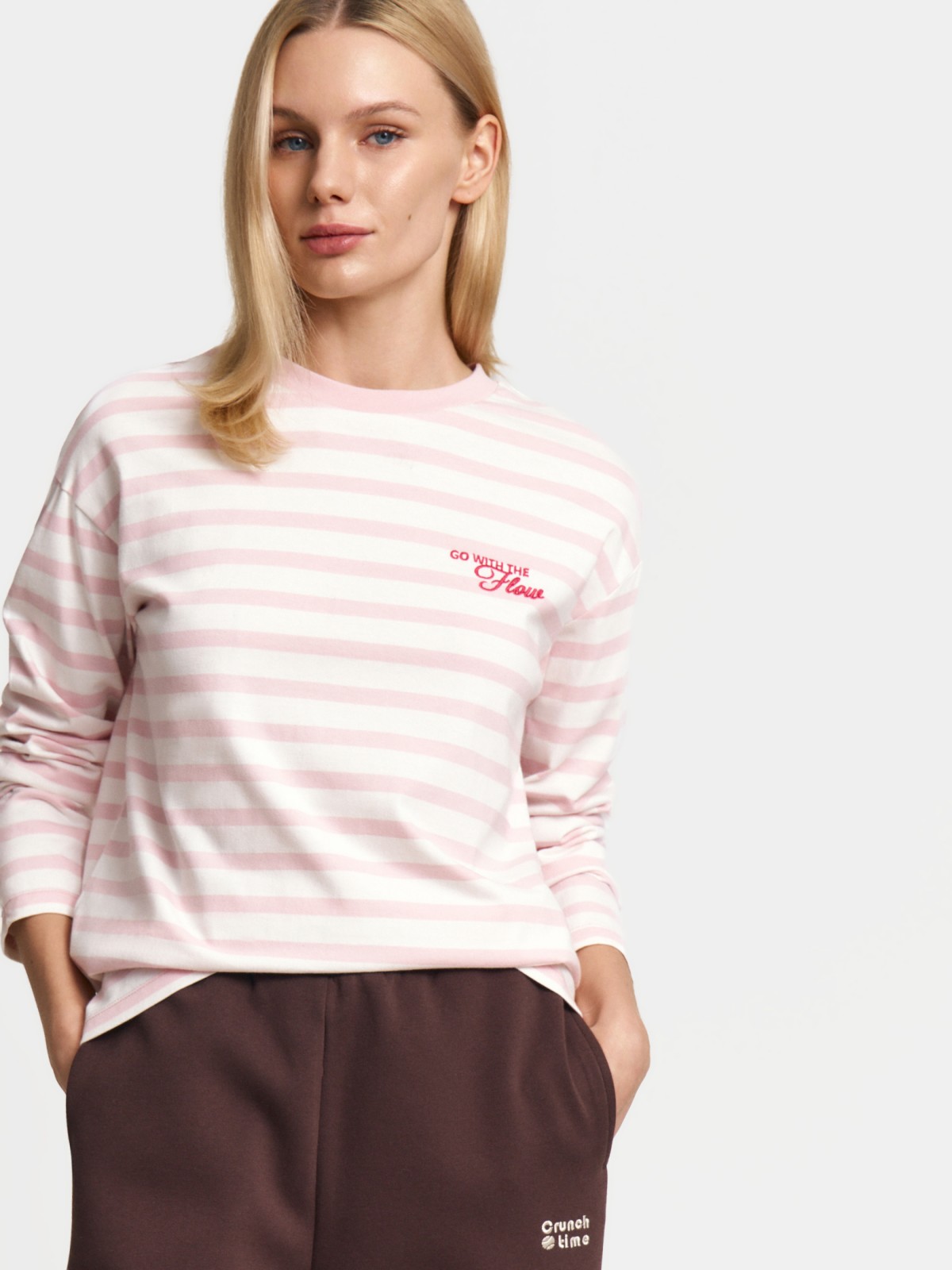 Лонгслив-тельняшка в полоску из хлопка