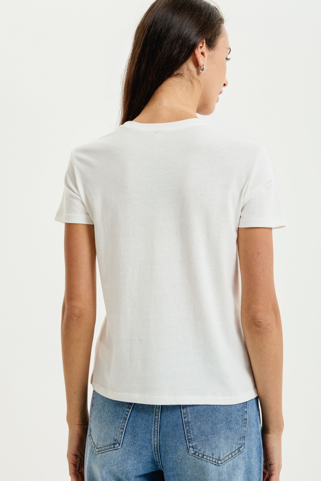 Футболка из хлопка с принтом