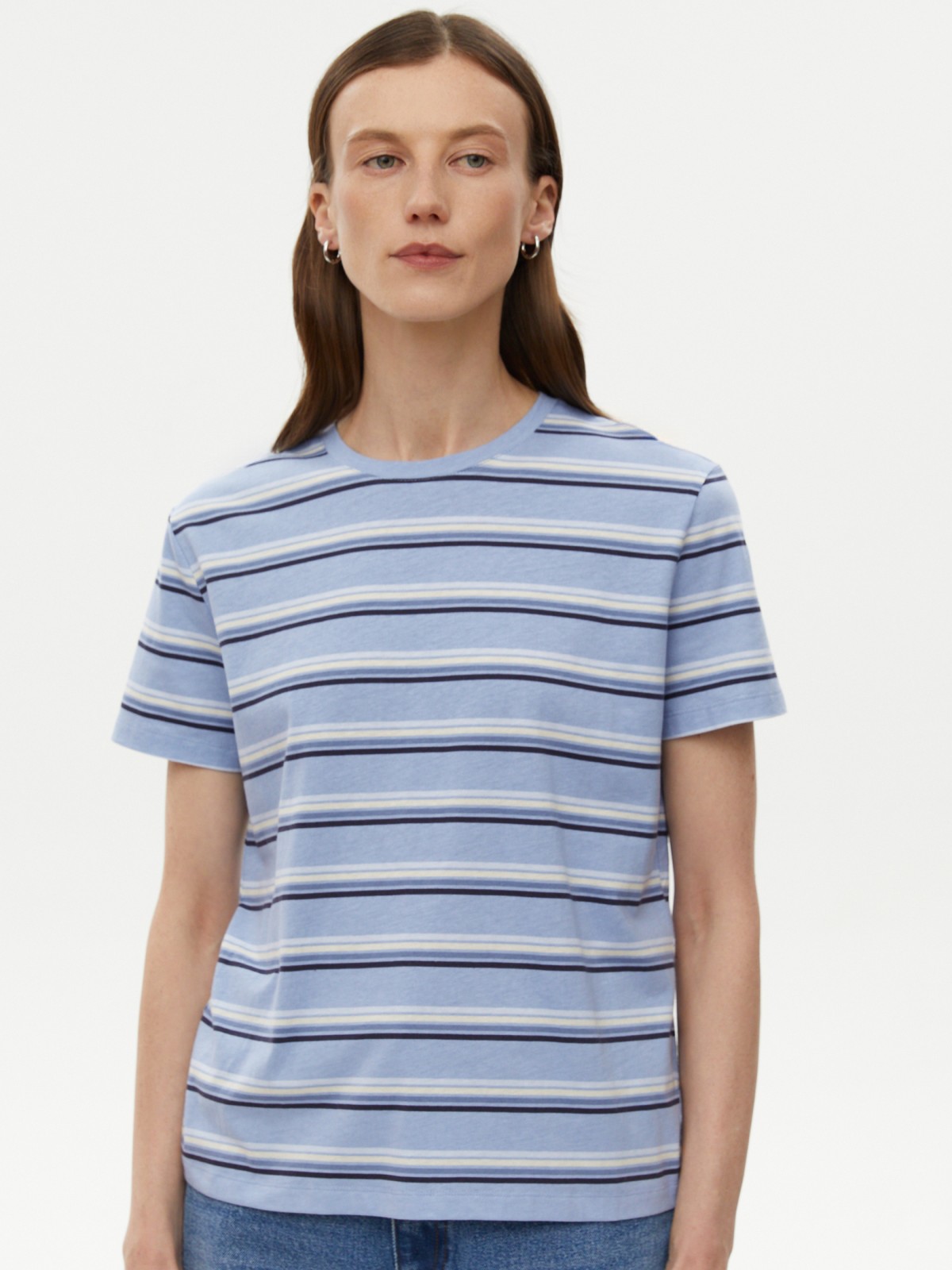 Футболка из хлопка в полоску
