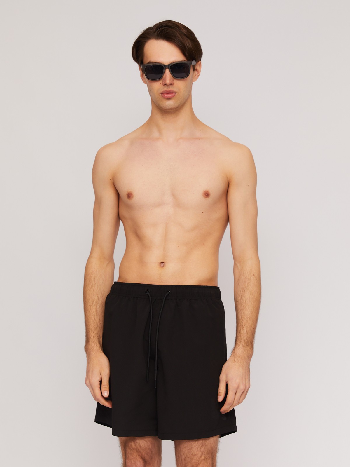 Пляжные шорты (для плавания) zolla N14247S39043, цвет черный, размер S - фото 3