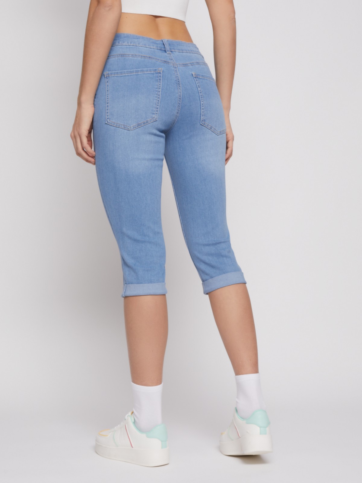 Комплект женский домашний (футболка/бриджи), цвет джинс, размер 50