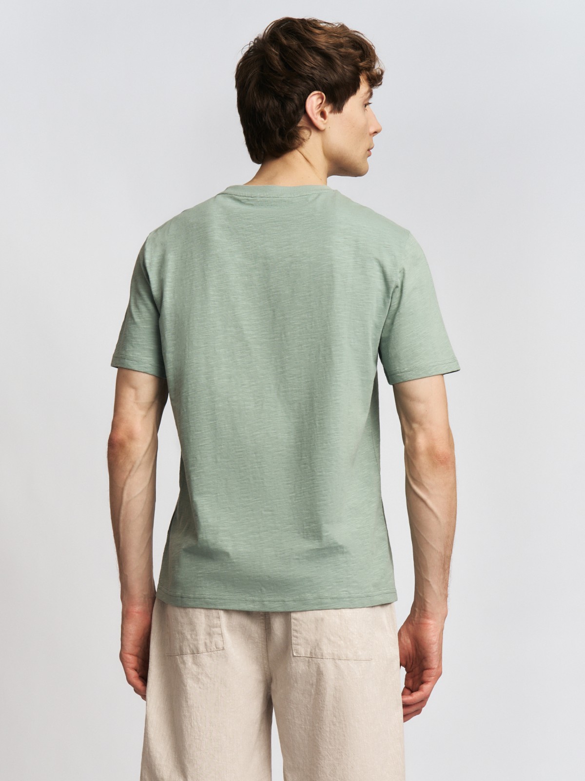 Футболка из хлопка с принтом