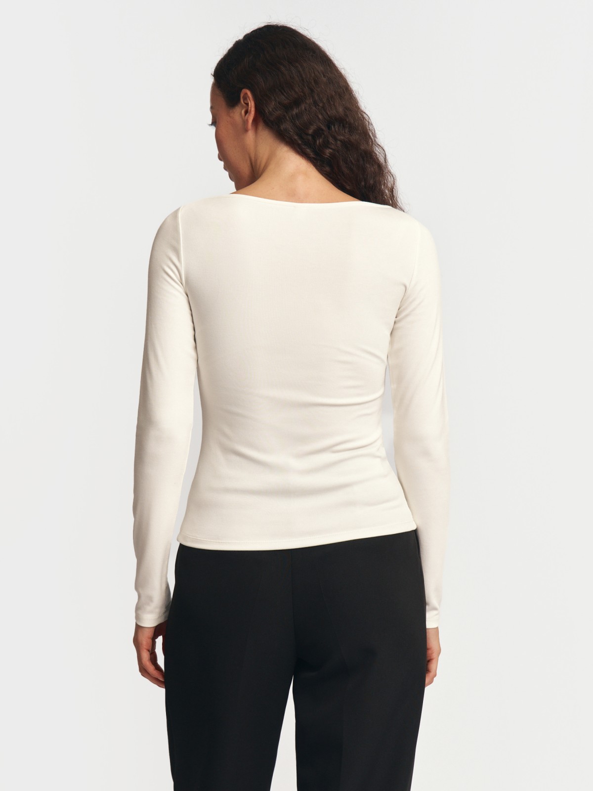 Трикотажный лонгслив из вискозы