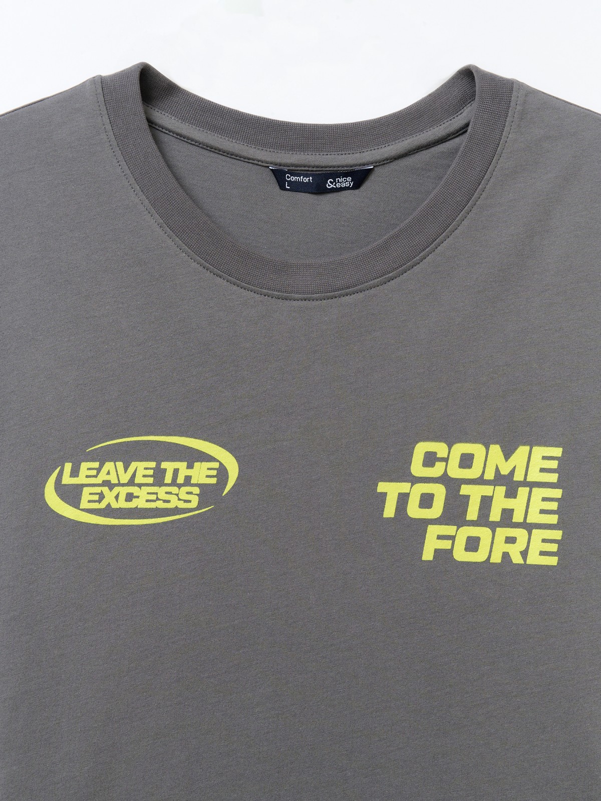 Футболка из хлопка с принтом-надписью