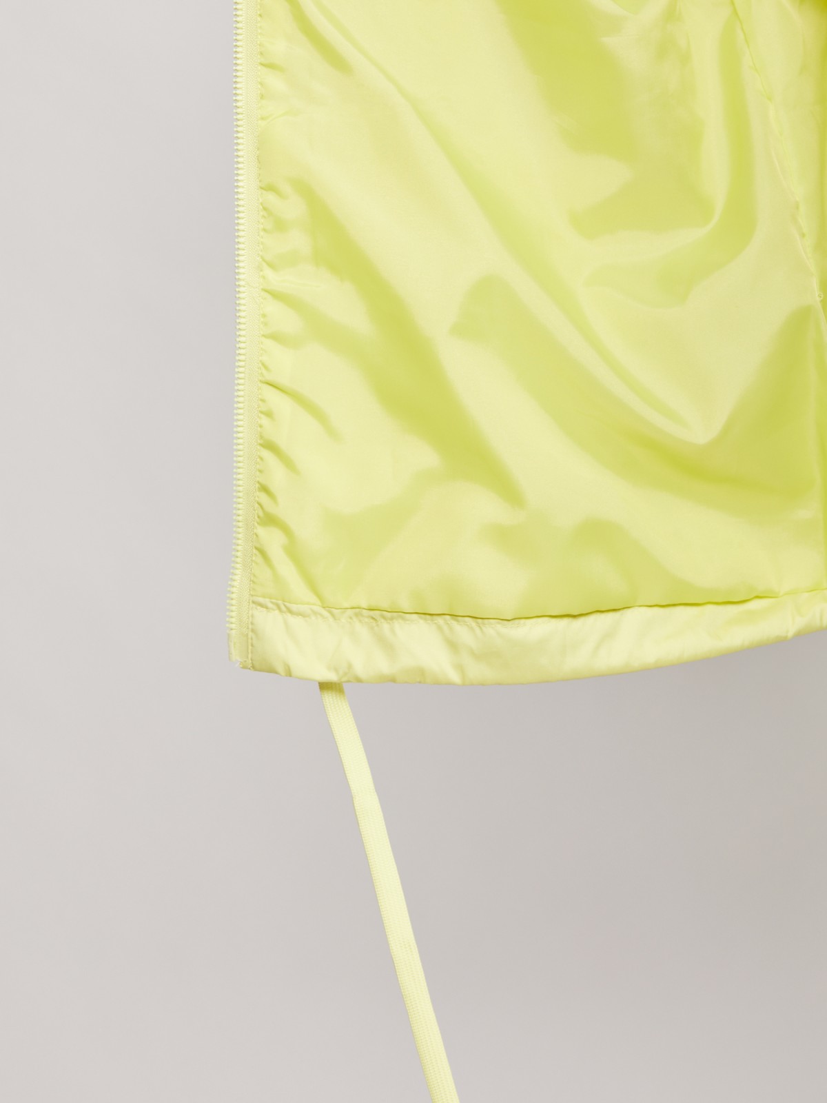 Куртка-ветровка zolla 021215602044, цвет желтый, размер XS - фото 5