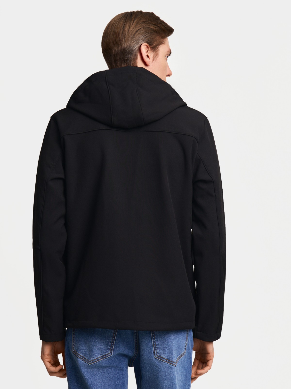 Лёгкая куртка-ветровка без утеплителя с капюшоном