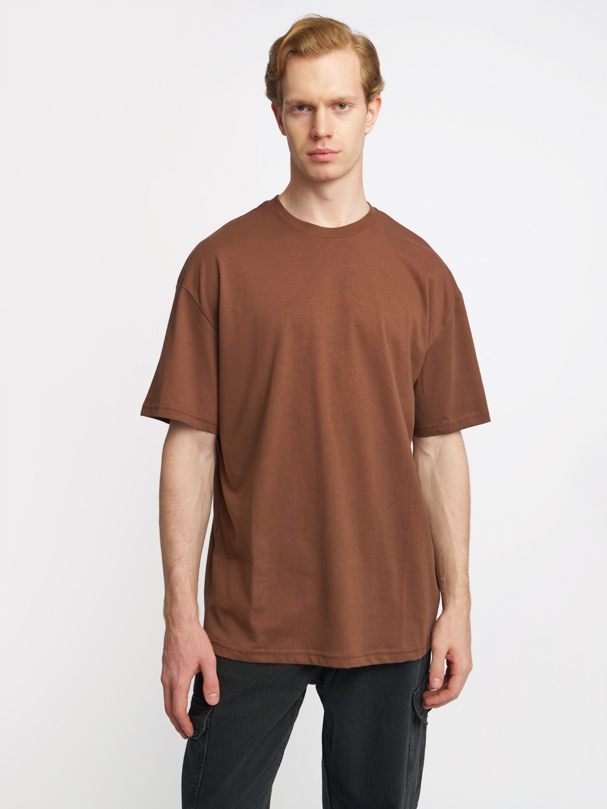 Базовая оверсайз футболка из хлопка