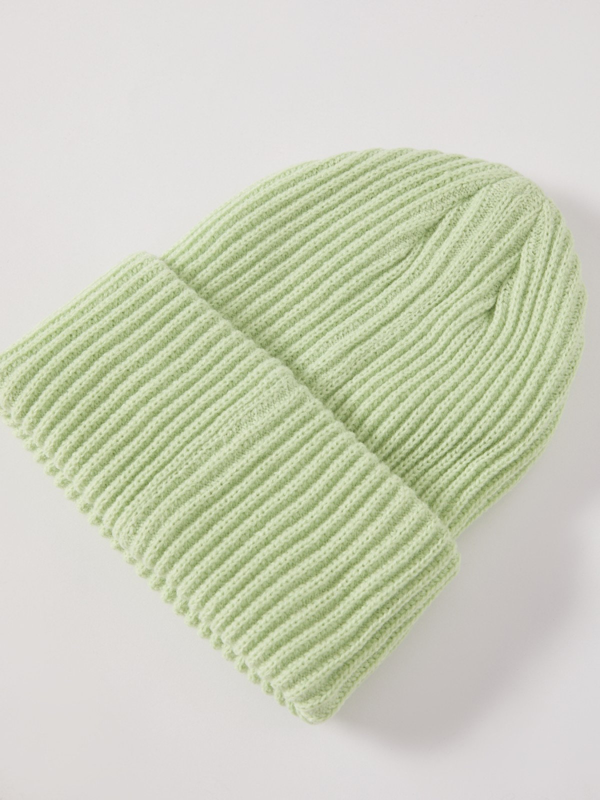 Тёплая шапка-бини zolla 02211924J015, цвет мятный, размер 54-58 - фото 3
