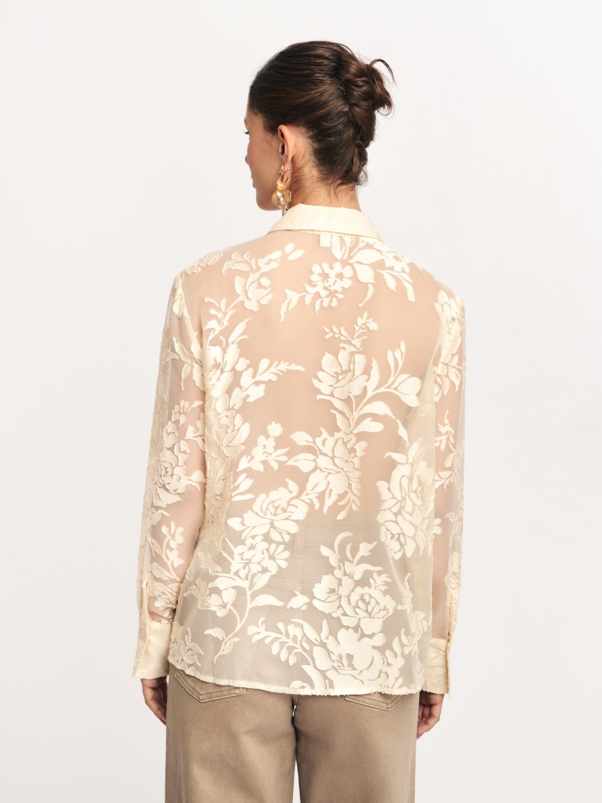 Рубашка с цветочным узором