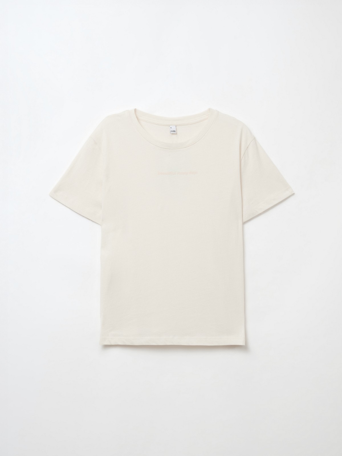 Футболка из хлопка с надписью