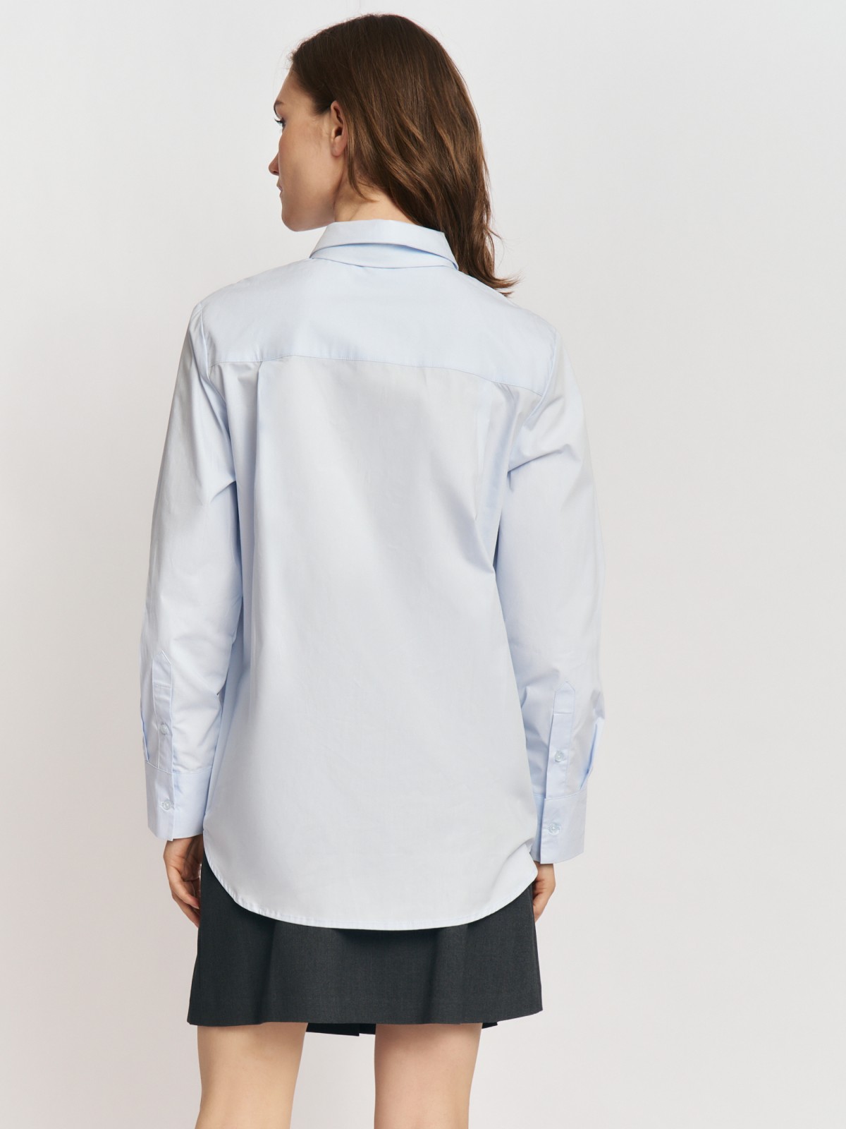 Рубашка из хлопка с галстуком