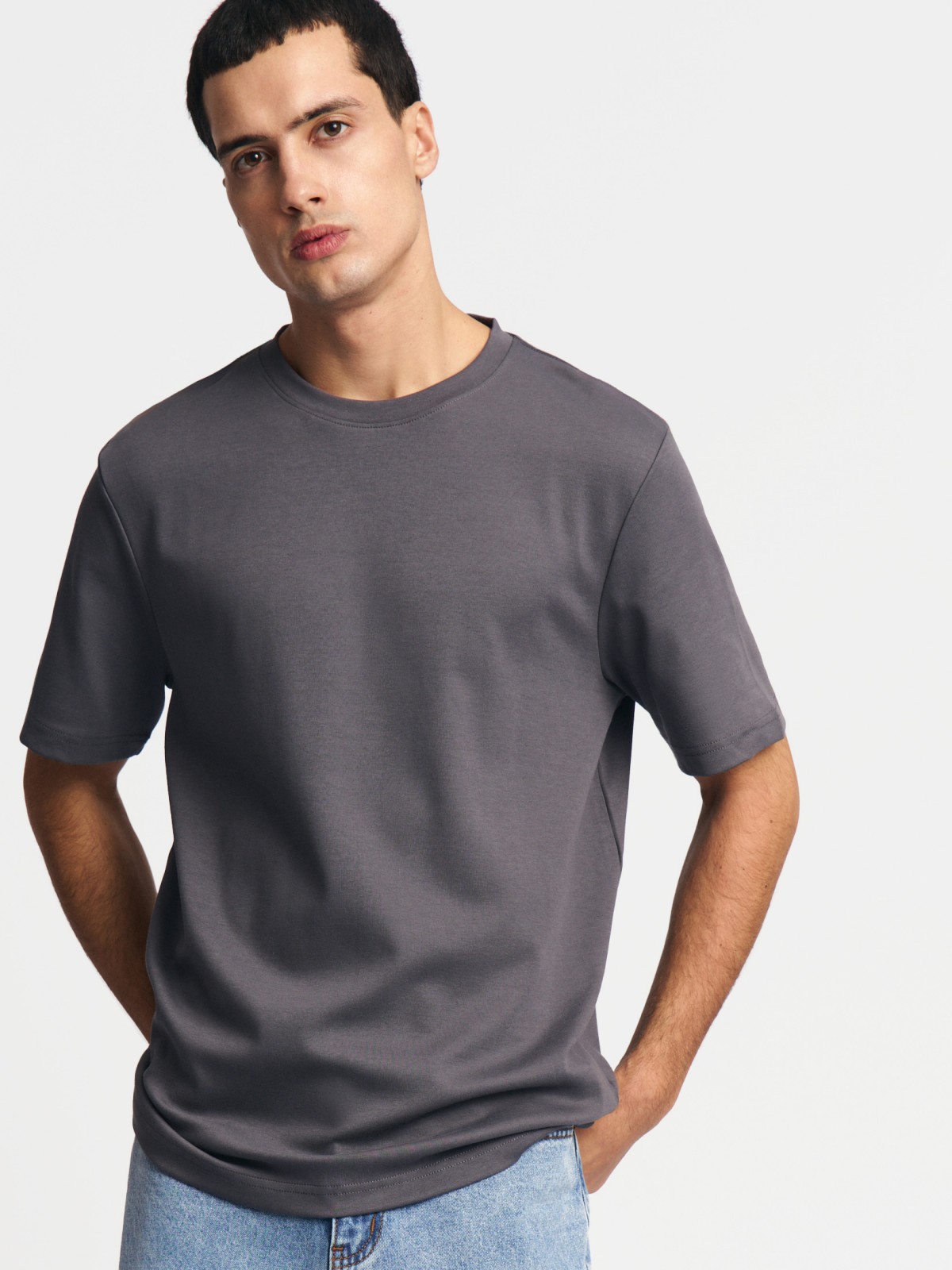 Футболка из хлопка с коротким рукавом