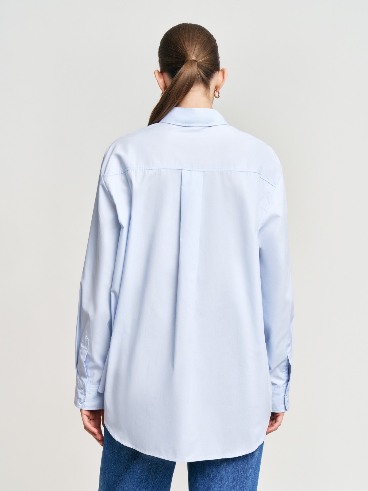 Рубашка из хлопка с длинным рукавом