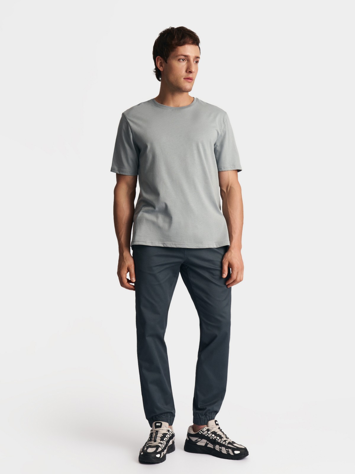 Брюки-джоггеры из хлопка на резинке