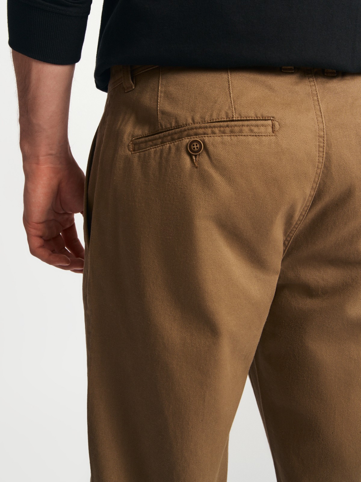 Брюки силуэта Tapered из хлопка