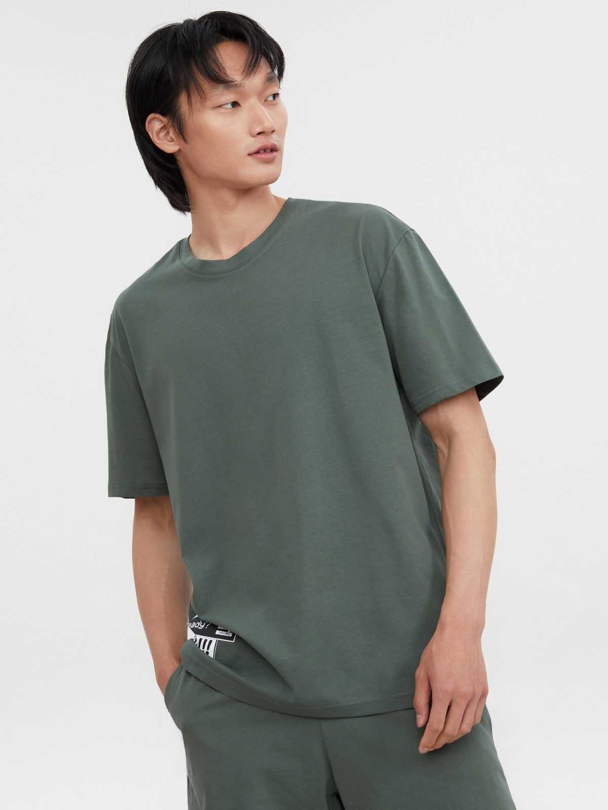 Футболка из хлопка с принтом