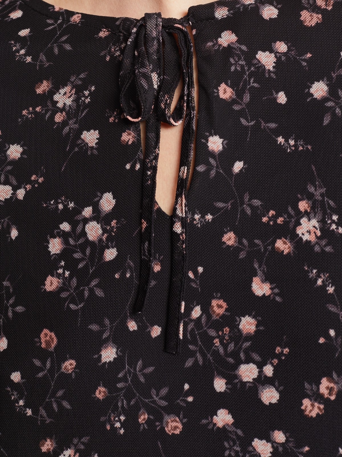 Платье мини с длинным рукавом zolla 023128159092, цвет черный, размер XS - фото 5