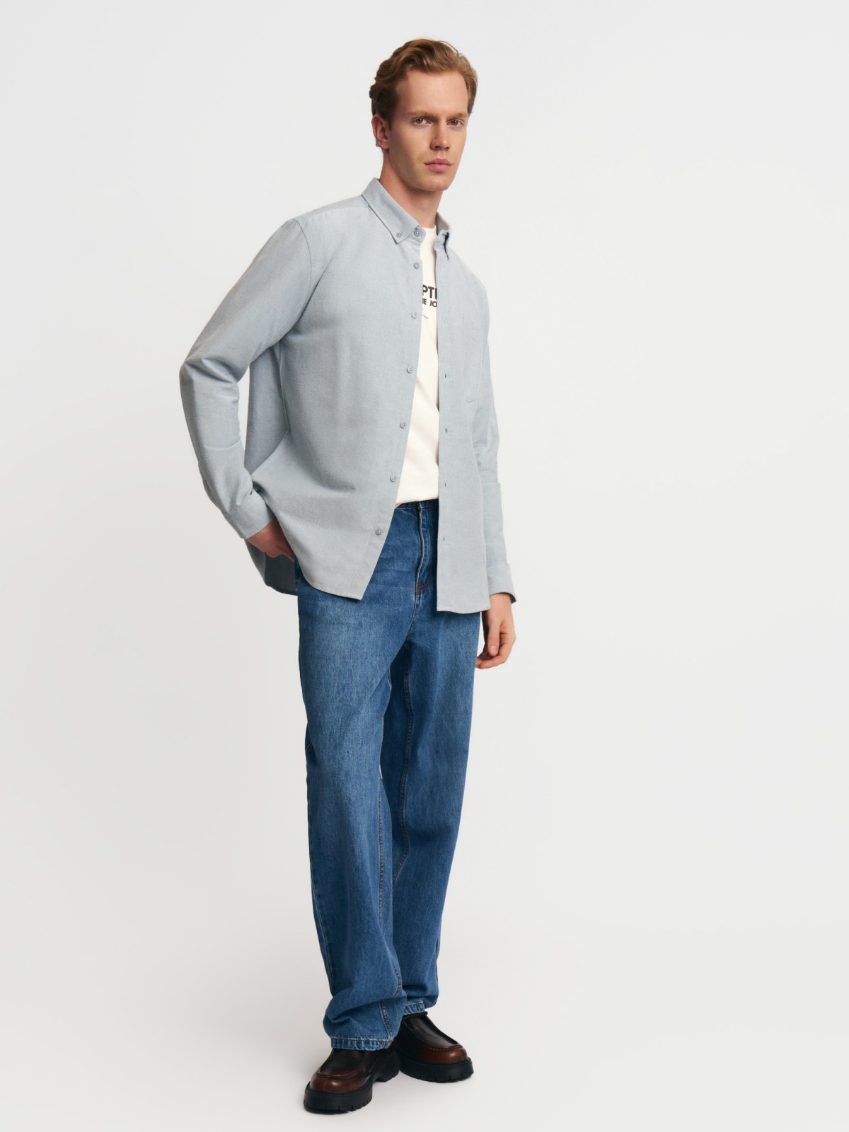 Офисная рубашка из хлопка