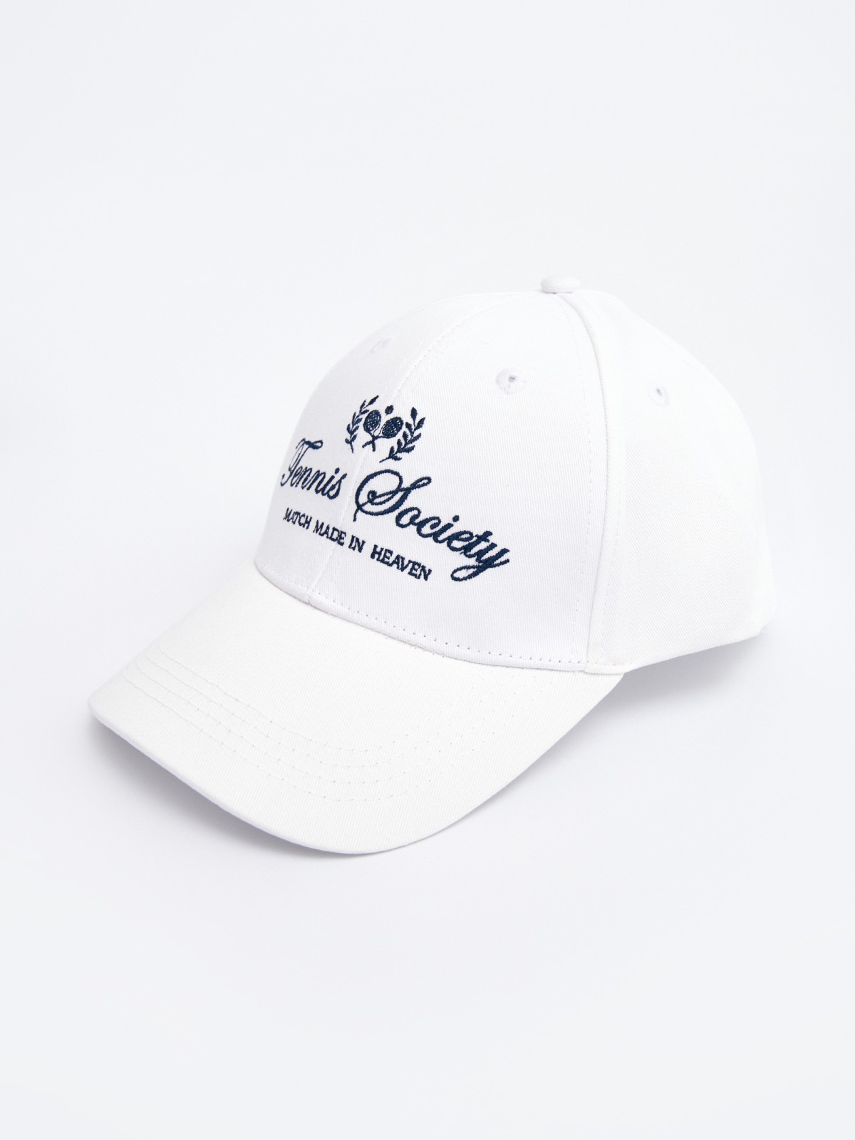 Бейсболка из хлопка с полукруглым козырьком