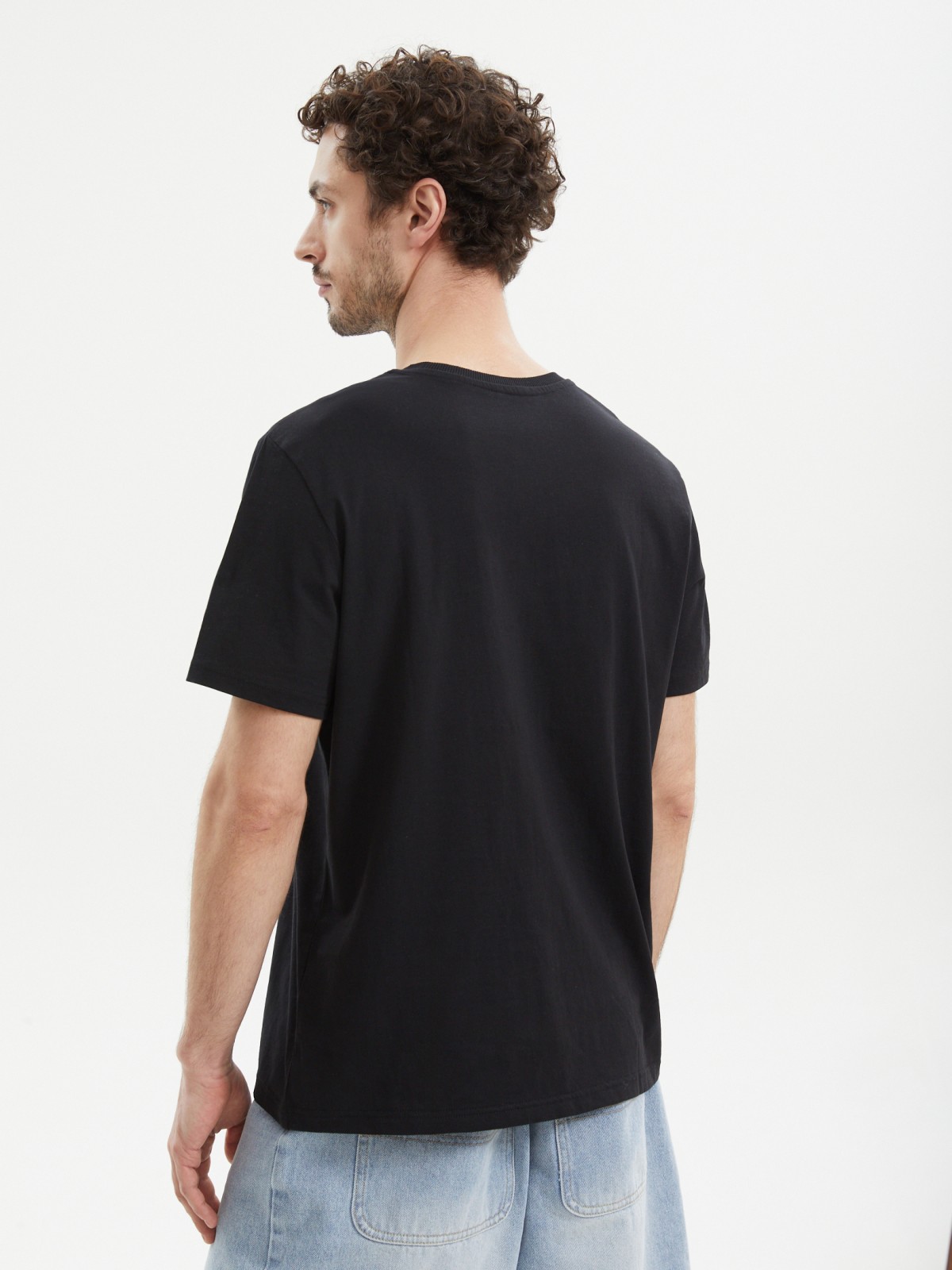 Футболка из хлопка с принтом