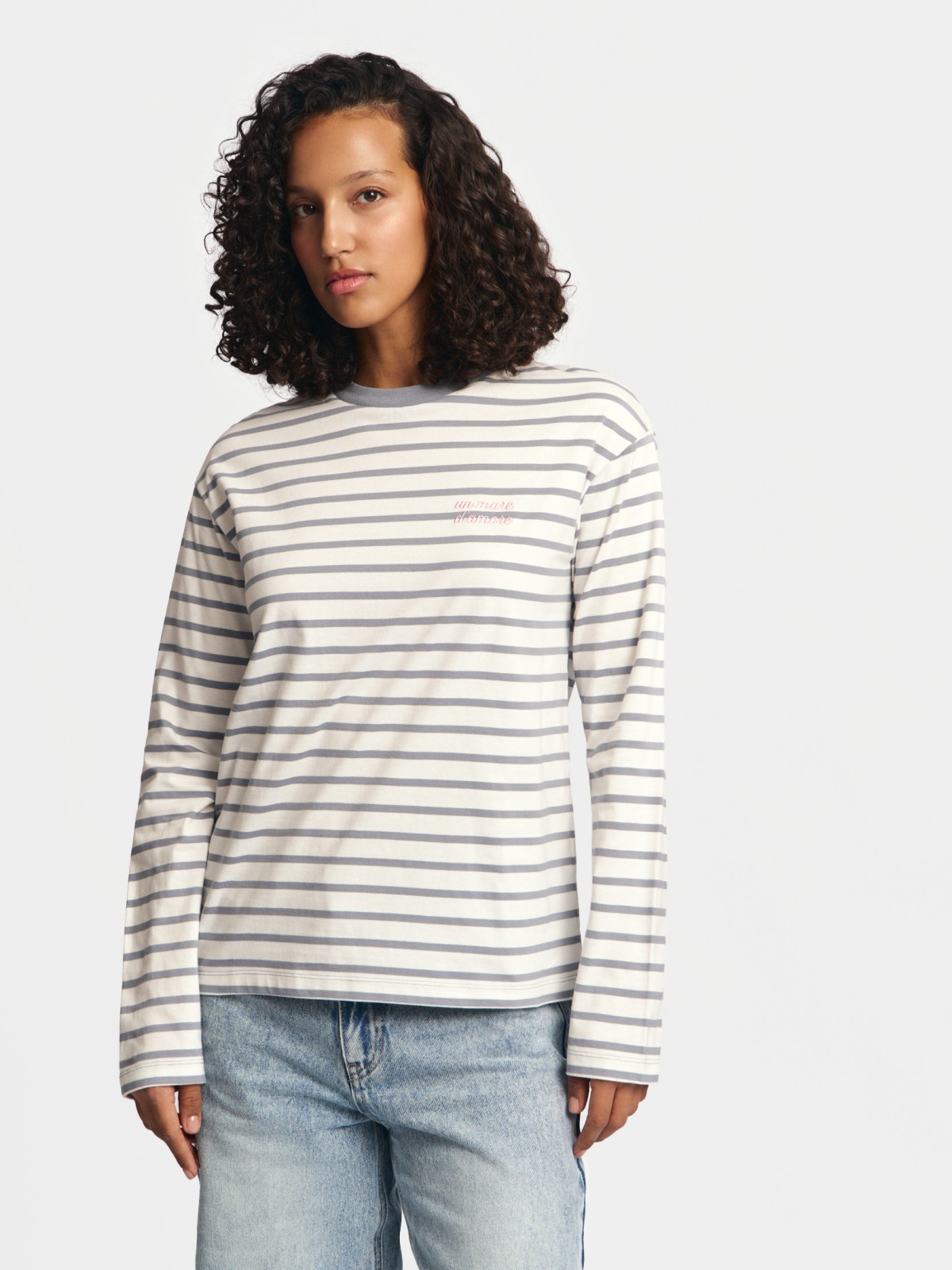 Лонгслив-тельняшка в полоску из хлопка