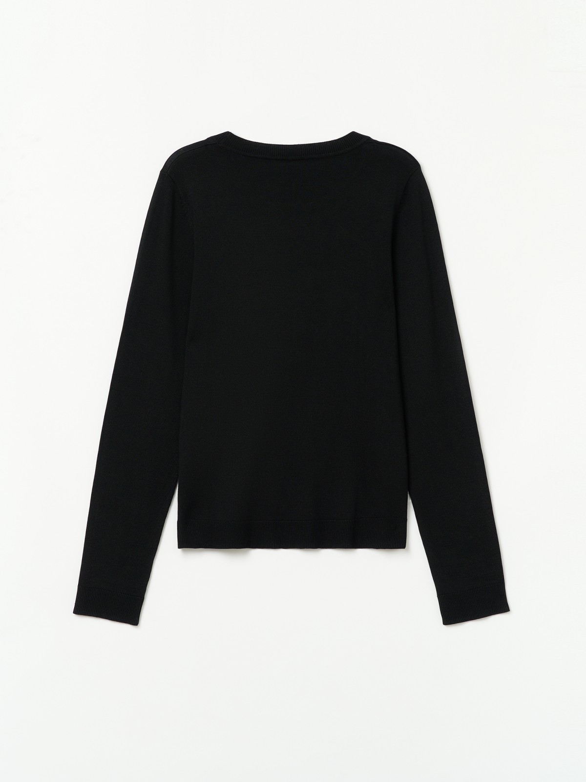 Трикотажный джемпер с длинным рукавом