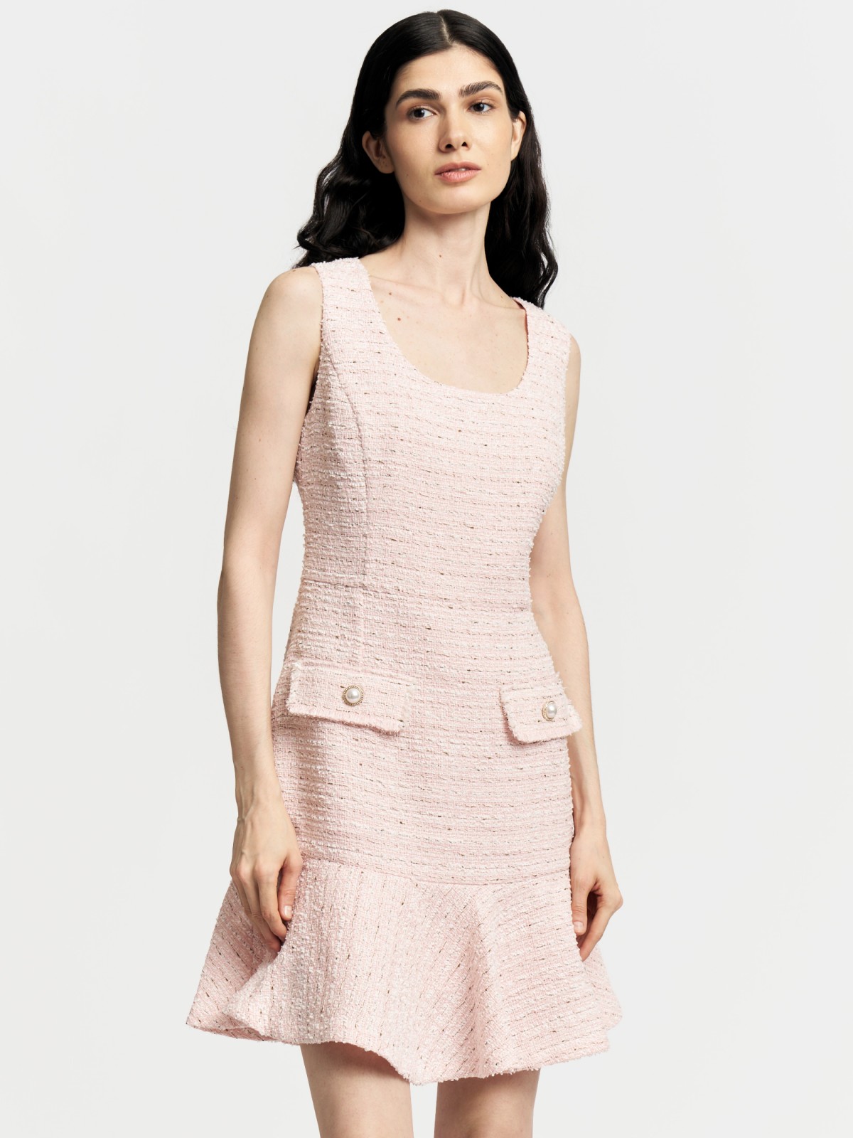 Твидовый сарафан мини