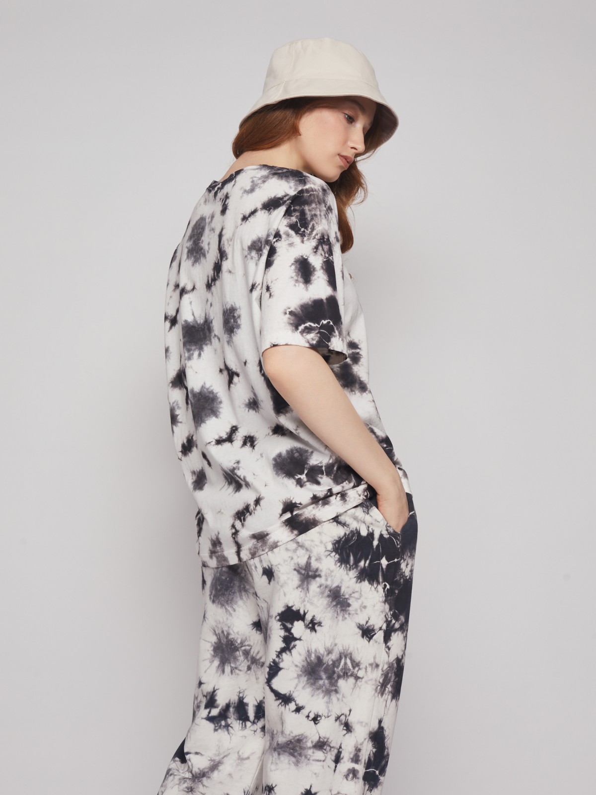 Оверсайз футболка в стиле тай-дай