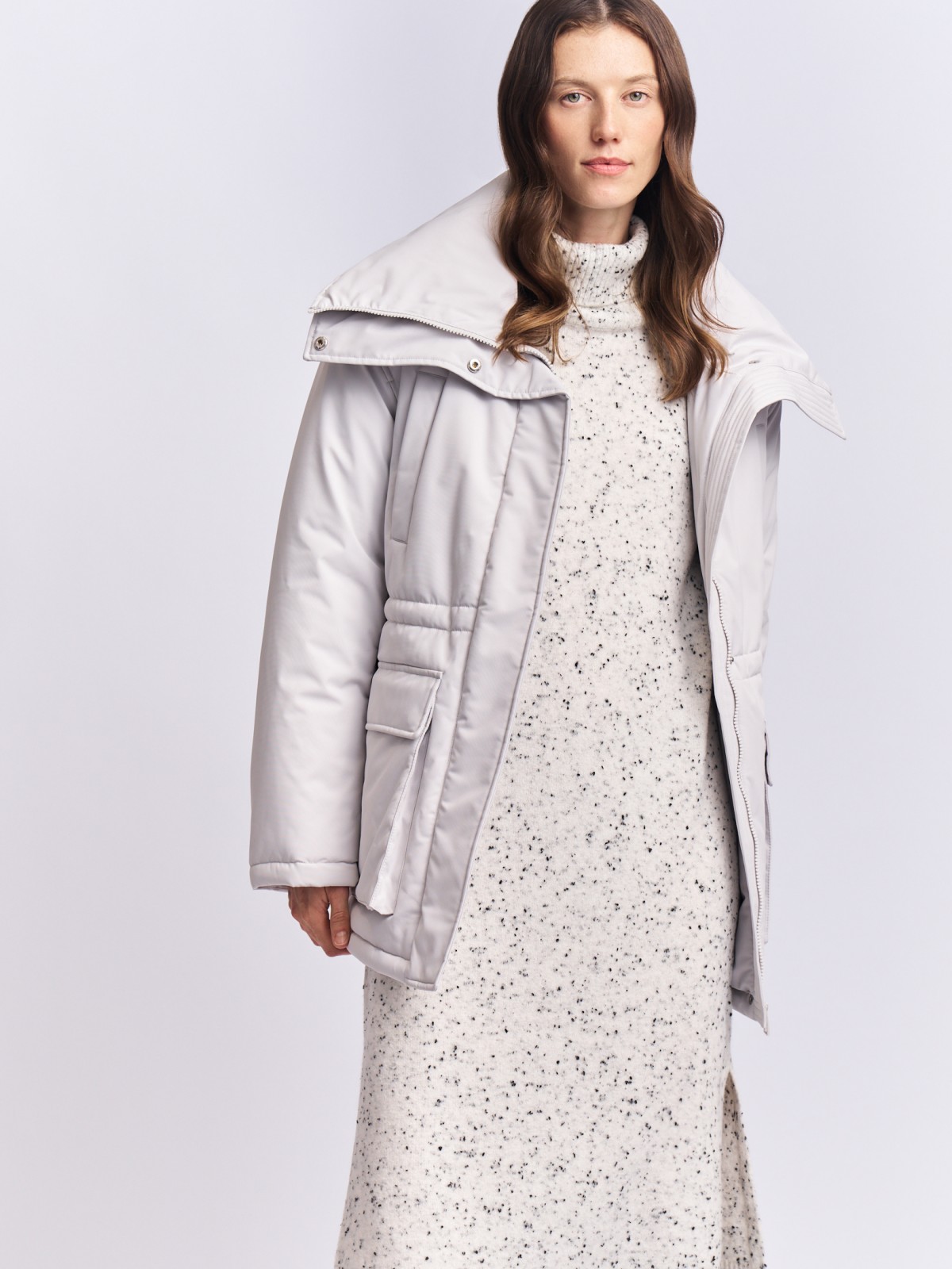 Куртка-парка на синтепоне с воротником