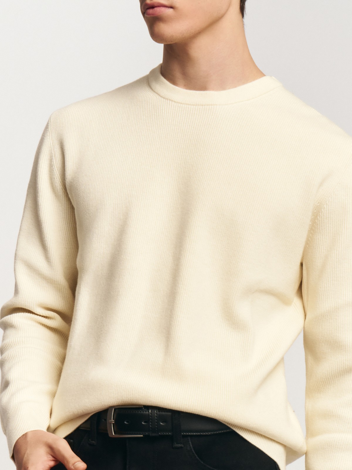 Трикотажный джемпер с длинным рукавом