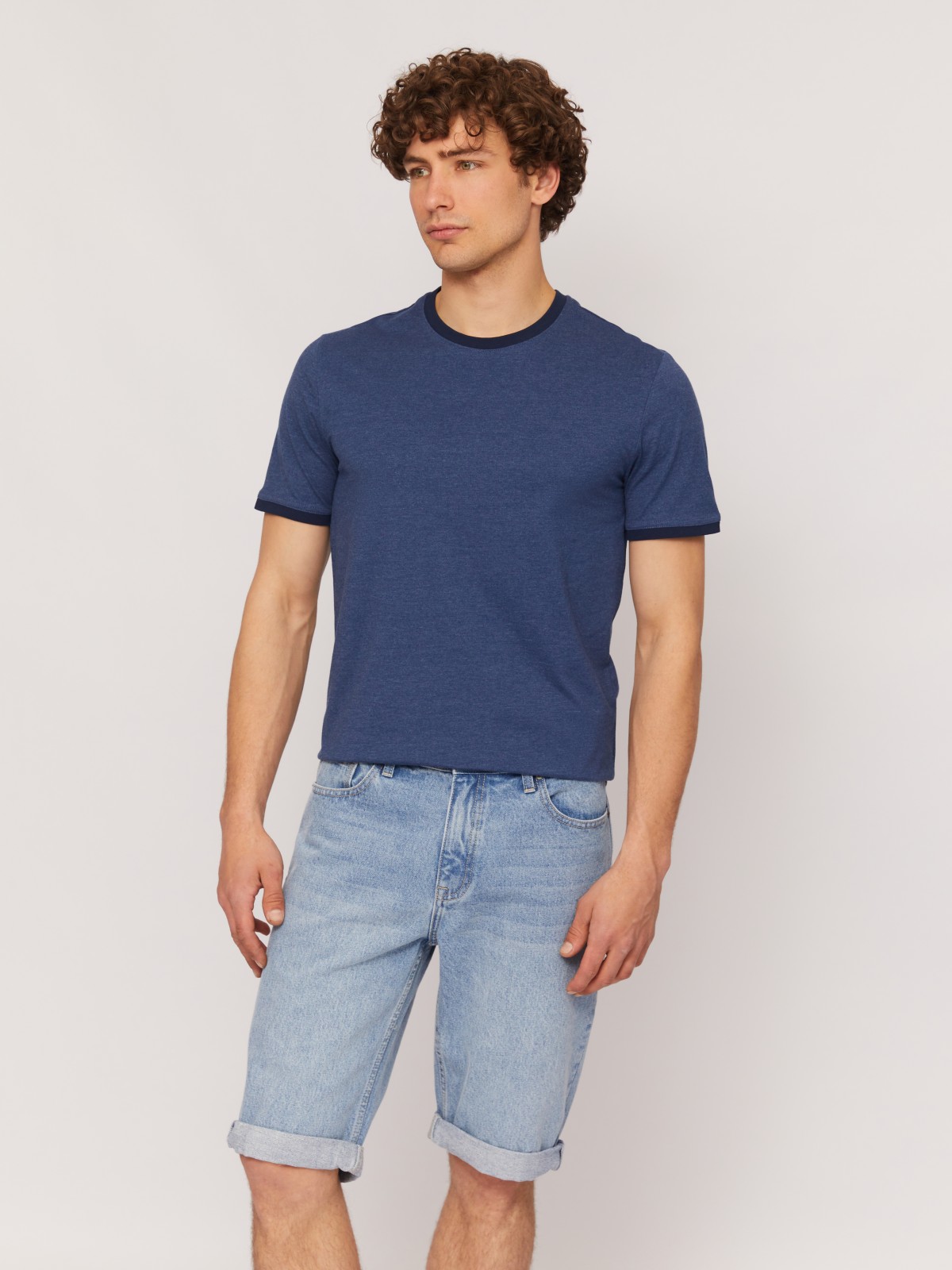 Трикотажная футболка с коротким рукавом