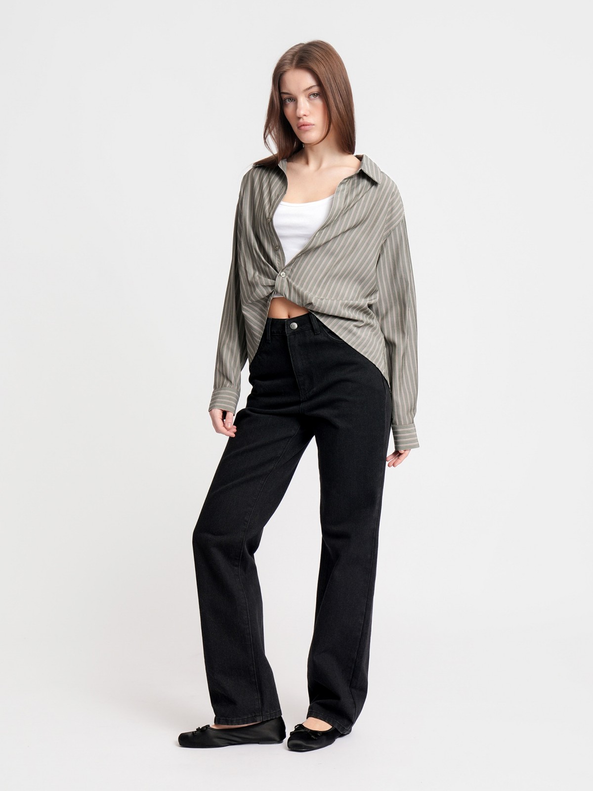 Блузка с  длинными рукавами