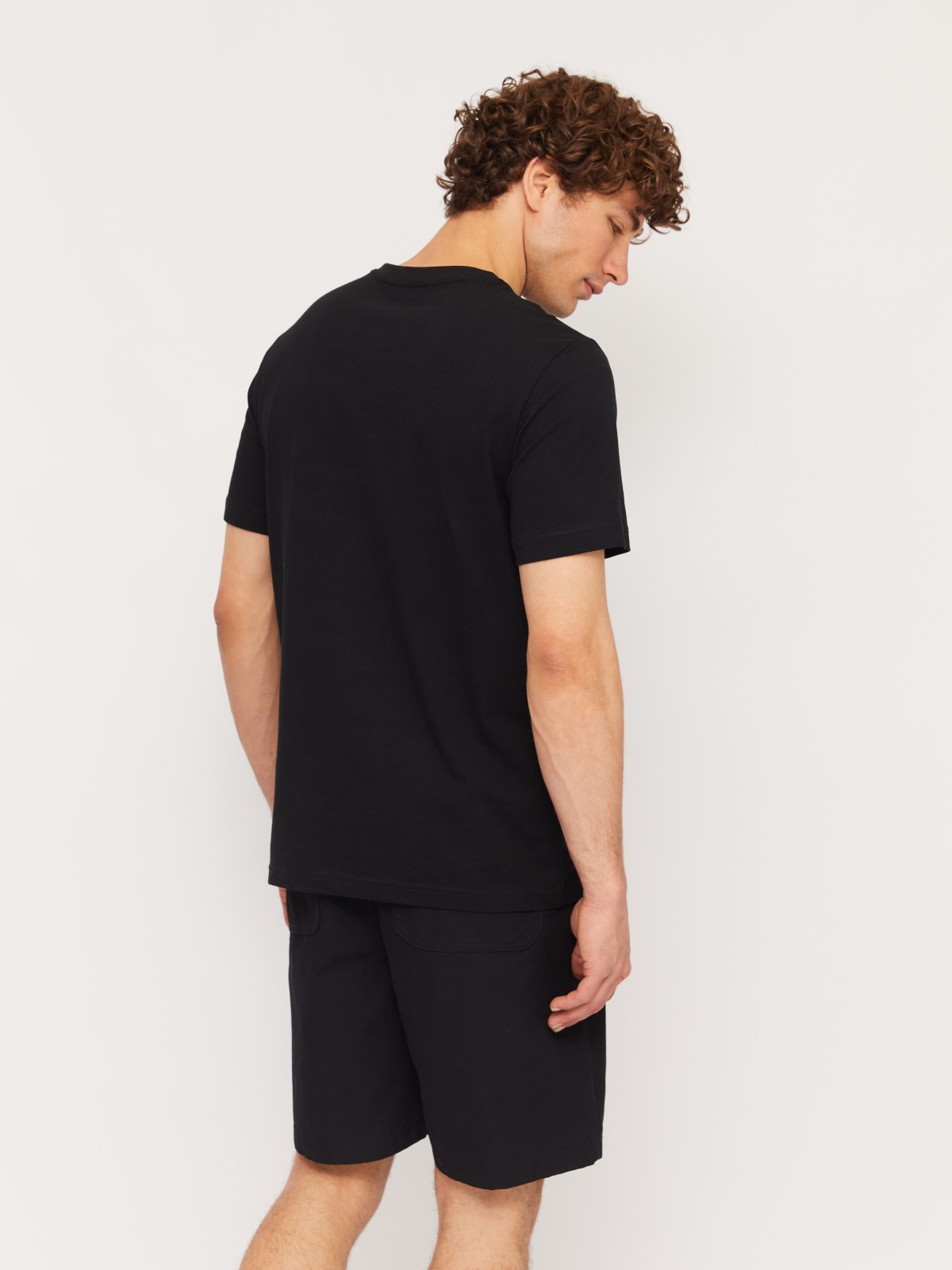 Футболка из хлопка с принтом