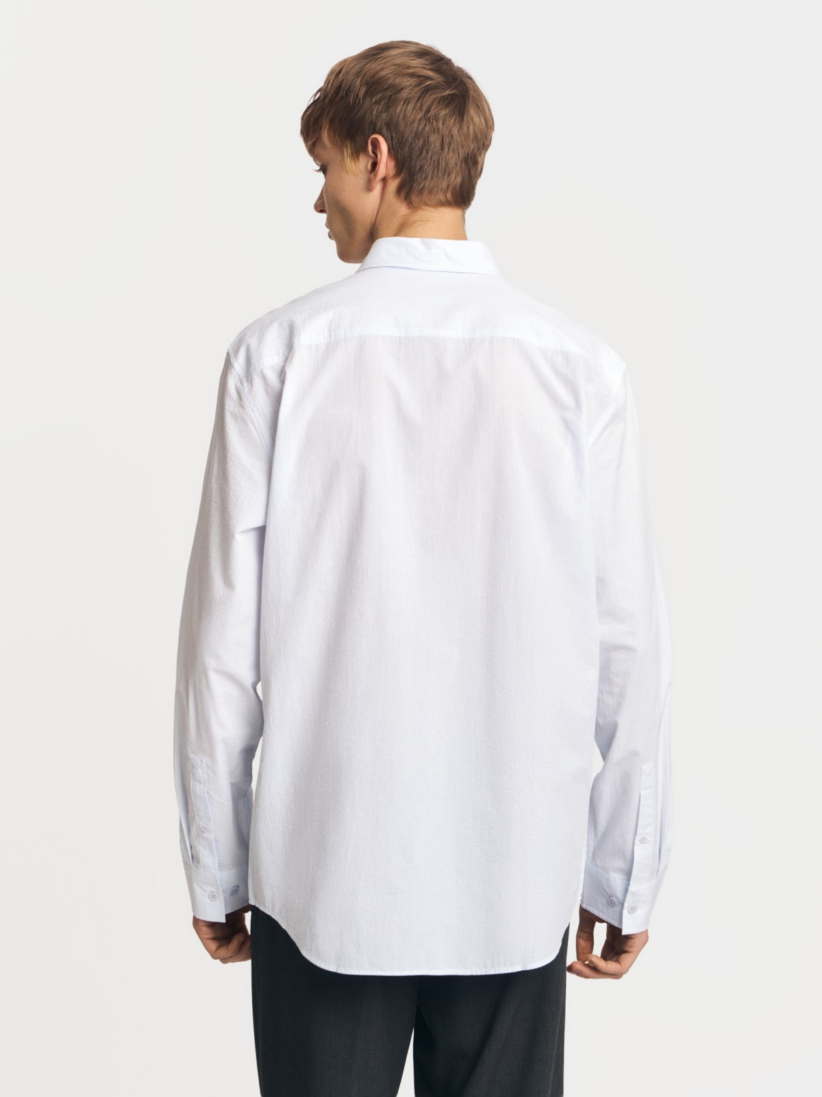 Рубашка в полоску из хлопка