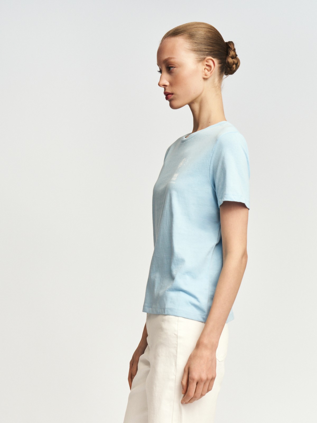 Футболка из хлопка с принтом