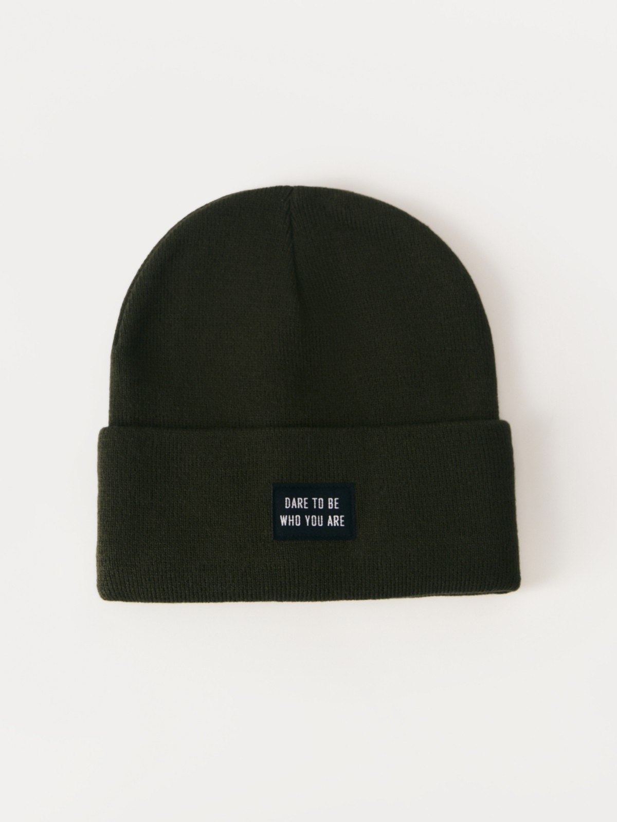 Трикотажная шапка-бини с флисом