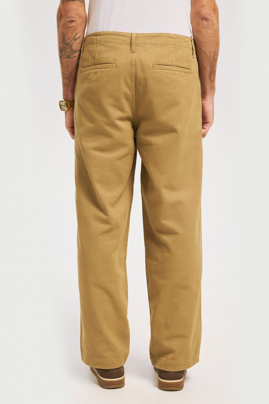 Брюки прямого силуэта из хлопка